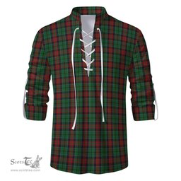 ScotsTee Shop Scottish Walker James Clan Tartan Mens Scottish Jacobite Ghillie Casual Shirt