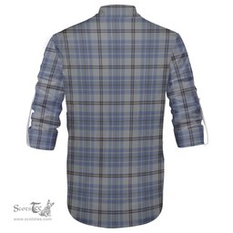 ScotsTee Shop Scottish Tweedie Clan Crest Tartan Mens Scottish Jacobite Ghillie Casual Shirt