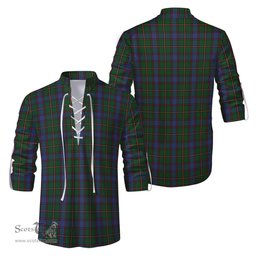 ScotsTee Shop Scottish Skene Clan Tartan Mens Scottish Jacobite Ghillie Casual Shirt