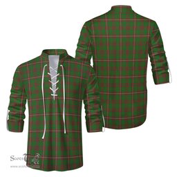ScotsTee Shop Scottish MacKinnon Hunting Modern Clan Tartan Mens Scottish Jacobite Ghillie Casual Shirt