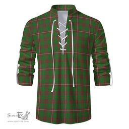 ScotsTee Shop Scottish MacKinnon Hunting Modern Clan Tartan Mens Scottish Jacobite Ghillie Casual Shirt