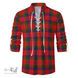 ScotsTee Shop Scottish Nicolson Modern Clan Tartan Mens Scottish Jacobite Ghillie Casual Shirt