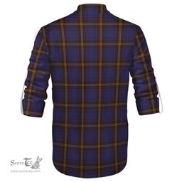 ScotsTee Shop Scottish Sligo County Ireland Clan Tartan Mens Scottish Jacobite Ghillie Casual Shirt