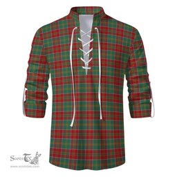 ScotsTee Shop Scottish MacDonald of Kingsburgh Clan Tartan Mens Scottish Jacobite Ghillie Casual Shirt