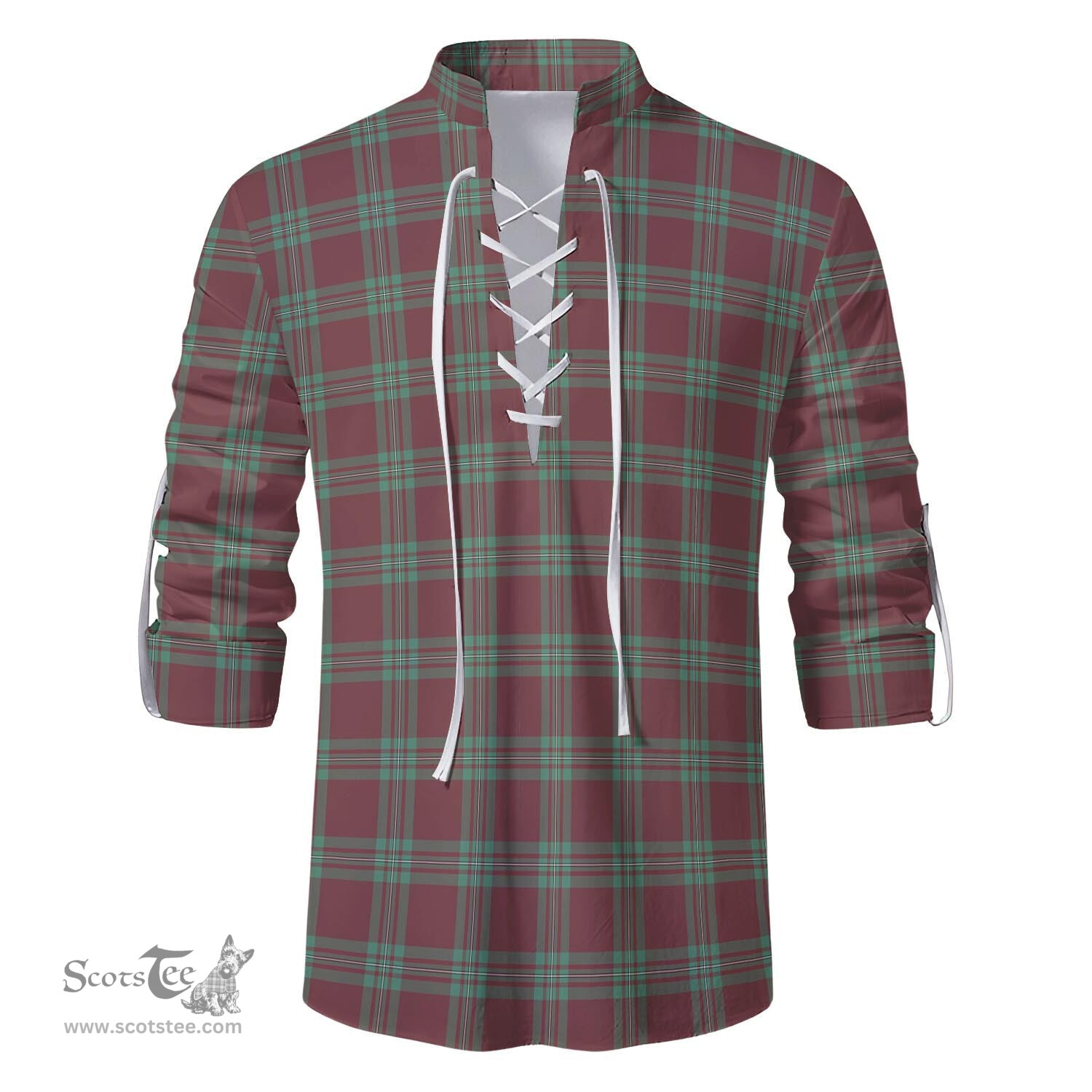 ScotsTee Shop Scottish MacGregor Hunting Ancient Clan Tartan Mens Scottish Jacobite Ghillie Casual Shirt