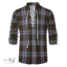 ScotsTee Shop Scottish MacDuff Dress Clan Tartan Mens Scottish Jacobite Ghillie Casual Shirt
