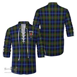 ScotsTee Shop Scottish Smith Modern Clan Crest Tartan Mens Scottish Jacobite Ghillie Casual Shirt
