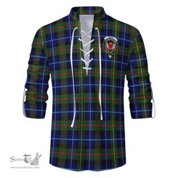 ScotsTee Shop Scottish Smith Modern Clan Crest Tartan Mens Scottish Jacobite Ghillie Casual Shirt