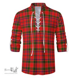 ScotsTee Shop Scottish Munro Modern Clan Tartan Mens Scottish Jacobite Ghillie Casual Shirt