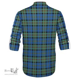 ScotsTee Shop Scottish MacLeod of Harris Ancient Clan Crest Tartan Mens Scottish Jacobite Ghillie Casual Shirt