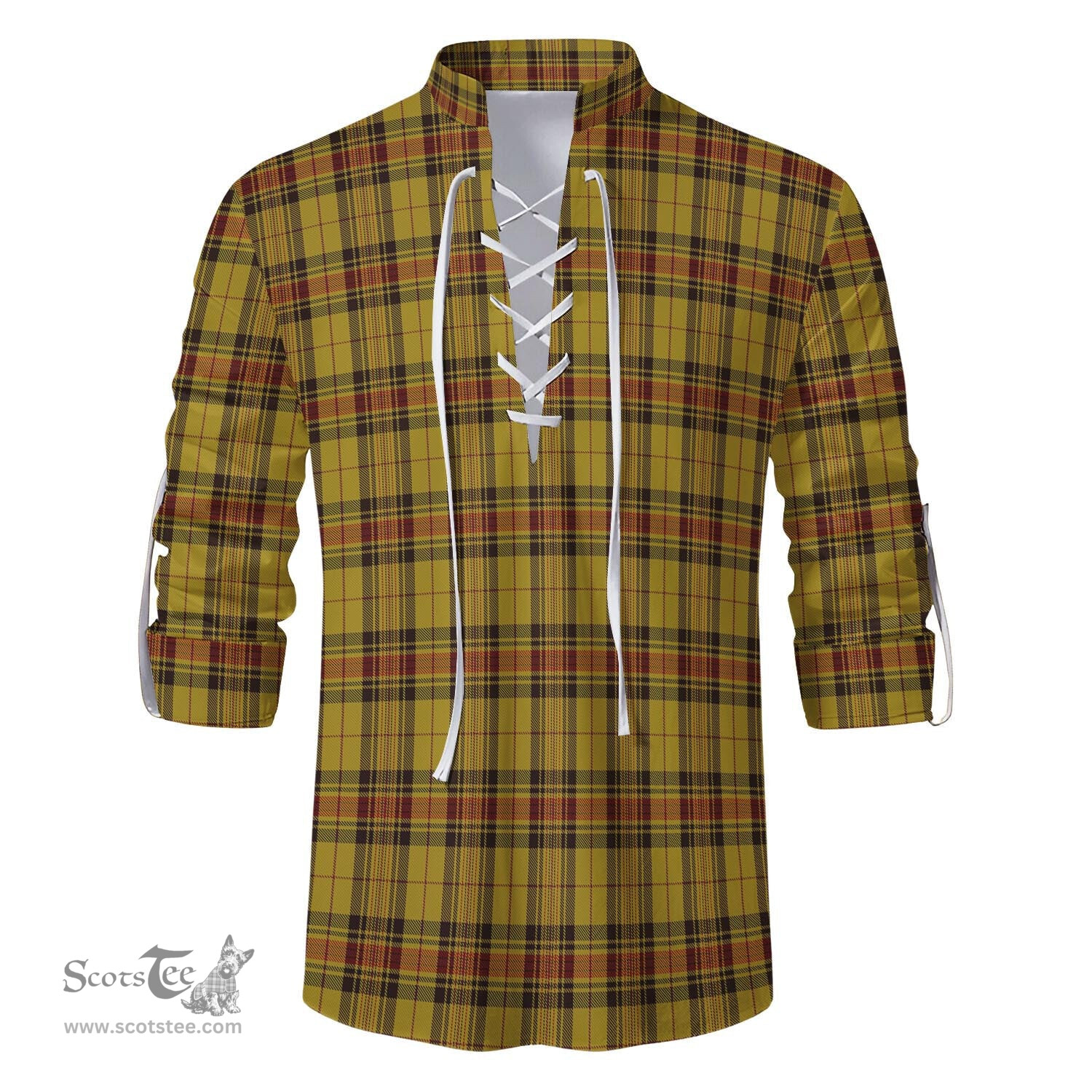 ScotsTee Shop Scottish Morgan of Wales Clan Tartan Mens Scottish Jacobite Ghillie Casual Shirt