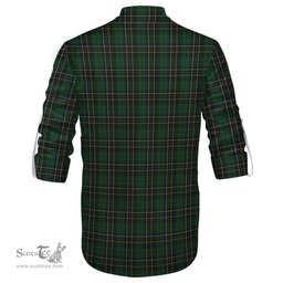 ScotsTee Shop Scottish MacAlpin Clan Crest Tartan Mens Scottish Jacobite Ghillie Casual Shirt