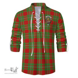ScotsTee Shop Scottish MacGregor Modern Clan Crest Tartan Mens Scottish Jacobite Ghillie Casual Shirt