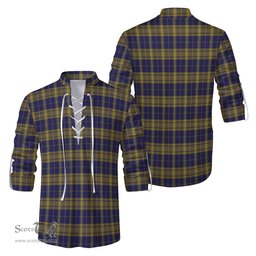 ScotsTee Shop Scottish Morris of Wales Clan Tartan Mens Scottish Jacobite Ghillie Casual Shirt