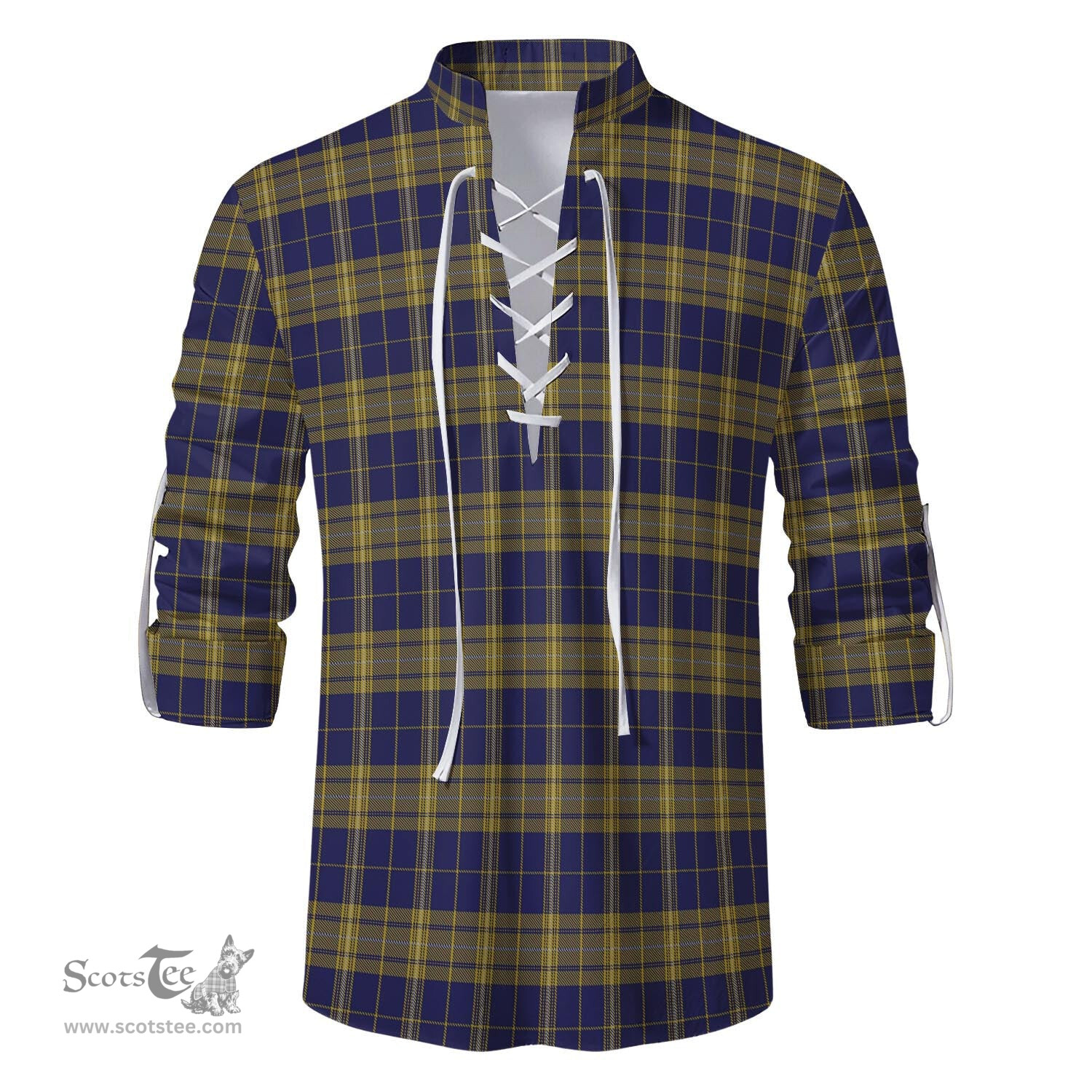ScotsTee Shop Scottish Morris of Wales Clan Tartan Mens Scottish Jacobite Ghillie Casual Shirt