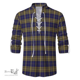 ScotsTee Shop Scottish Morris of Wales Clan Tartan Mens Scottish Jacobite Ghillie Casual Shirt