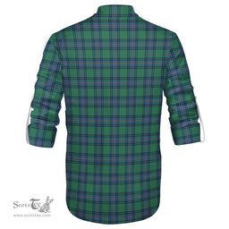 ScotsTee Shop Scottish Shaw Ancient Clan Crest Tartan Mens Scottish Jacobite Ghillie Casual Shirt