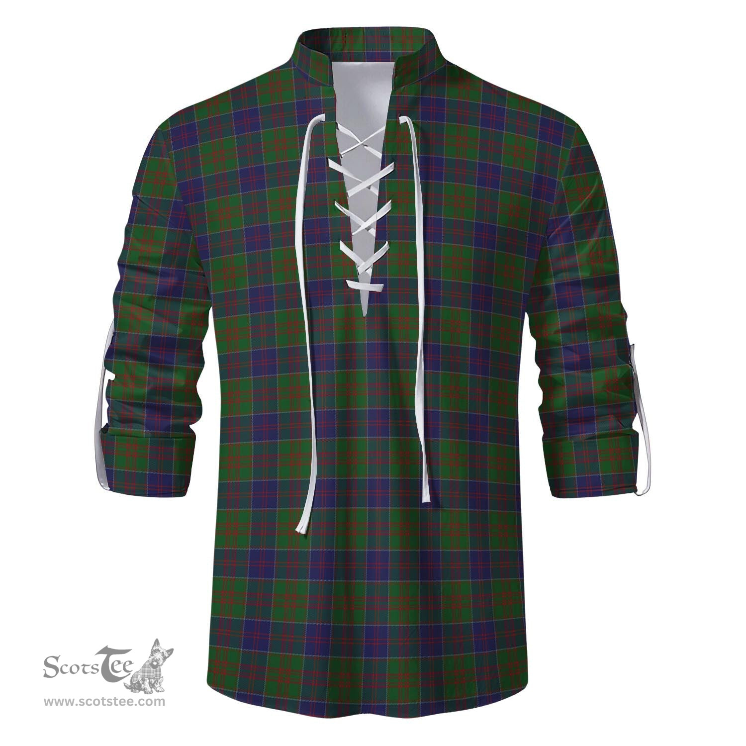 ScotsTee Shop Scottish Stewart of Appin Hunting Clan Tartan Mens Scottish Jacobite Ghillie Casual Shirt