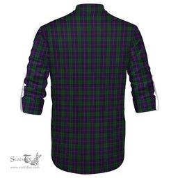 ScotsTee Shop Scottish Urquhart Clan Crest Tartan Mens Scottish Jacobite Ghillie Casual Shirt