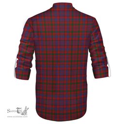ScotsTee Shop Scottish Murray of Tullibardine Clan Crest Tartan Mens Scottish Jacobite Ghillie Casual Shirt