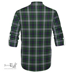 ScotsTee Shop Scottish MacKenzie Dress Clan Crest Tartan Mens Scottish Jacobite Ghillie Casual Shirt
