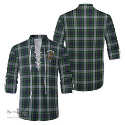 ScotsTee Shop Scottish MacKenzie Dress Clan Crest Tartan Mens Scottish Jacobite Ghillie Casual Shirt