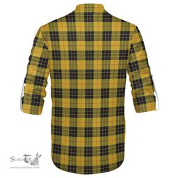 ScotsTee Shop Scottish MacLeod of Lewis Ancient Clan Crest Tartan Mens Scottish Jacobite Ghillie Casual Shirt