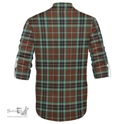 ScotsTee Shop Scottish Thomson Hunting Modern Clan Crest Tartan Mens Scottish Jacobite Ghillie Casual Shirt
