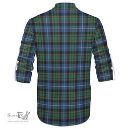ScotsTee Shop Scottish MacRae Hunting Ancient Clan Tartan Mens Scottish Jacobite Ghillie Casual Shirt