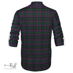 ScotsTee Shop Scottish MacLachlan Hunting Clan Tartan Mens Scottish Jacobite Ghillie Casual Shirt