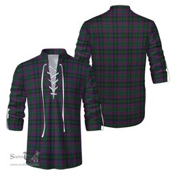 ScotsTee Shop Scottish MacLachlan Hunting Clan Tartan Mens Scottish Jacobite Ghillie Casual Shirt