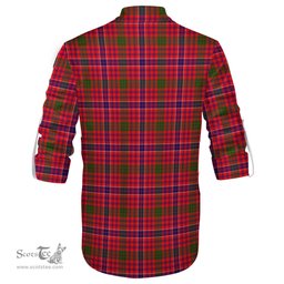 ScotsTee Shop Scottish MacRae Modern Clan Tartan Mens Scottish Jacobite Ghillie Casual Shirt