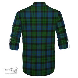 ScotsTee Shop Scottish MacKie Clan Crest Tartan Mens Scottish Jacobite Ghillie Casual Shirt