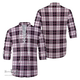 ScotsTee Shop Scottish MacPherson Hunting Modern Clan Tartan Mens Scottish Jacobite Ghillie Casual Shirt