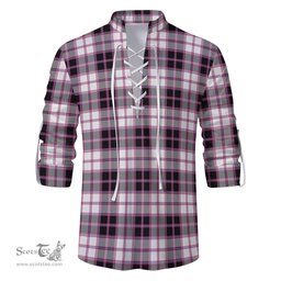 ScotsTee Shop Scottish MacPherson Hunting Modern Clan Tartan Mens Scottish Jacobite Ghillie Casual Shirt