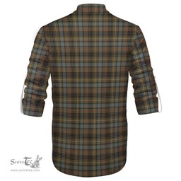 ScotsTee Shop Scottish Stewart Hunting Weathered Clan Crest Tartan Mens Scottish Jacobite Ghillie Casual Shirt