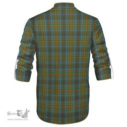 ScotsTee Shop Scottish O'Brien Clan Tartan Mens Scottish Jacobite Ghillie Casual Shirt