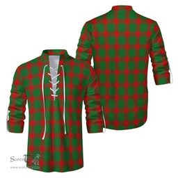 ScotsTee Shop Scottish Middleton Modern Clan Tartan Mens Scottish Jacobite Ghillie Casual Shirt