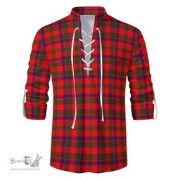 ScotsTee Shop Scottish MacColl Modern Clan Tartan Mens Scottish Jacobite Ghillie Casual Shirt