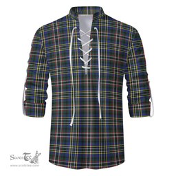 ScotsTee Shop Scottish Scott Green Modern Clan Tartan Mens Scottish Jacobite Ghillie Casual Shirt