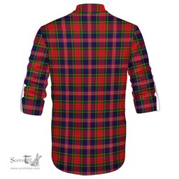 ScotsTee Shop Scottish MacPherson Modern Clan Tartan Mens Scottish Jacobite Ghillie Casual Shirt