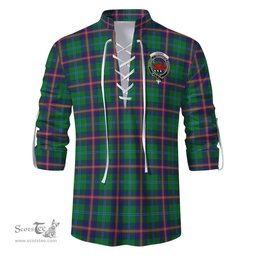 ScotsTee Shop Scottish Young Modern Clan Crest Tartan Mens Scottish Jacobite Ghillie Casual Shirt