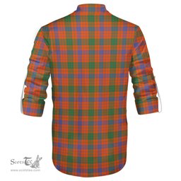 ScotsTee Shop Scottish Ross Ancient Clan Crest Tartan Mens Scottish Jacobite Ghillie Casual Shirt