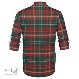 ScotsTee Shop Scottish New Brunswick Province Canada Clan Tartan Mens Scottish Jacobite Ghillie Casual Shirt