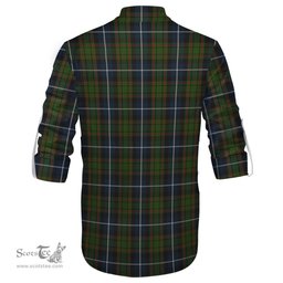 ScotsTee Shop Scottish MacRae Hunting Clan Crest Tartan Mens Scottish Jacobite Ghillie Casual Shirt
