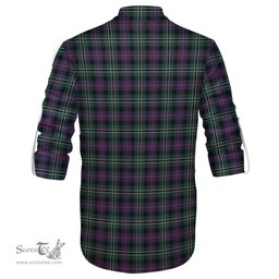 ScotsTee Shop Scottish Rose Hunting Modern Clan Tartan Mens Scottish Jacobite Ghillie Casual Shirt