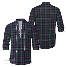 ScotsTee Shop Scottish Rose Hunting Modern Clan Tartan Mens Scottish Jacobite Ghillie Casual Shirt