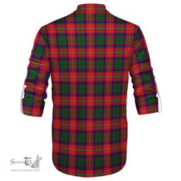 ScotsTee Shop Scottish Riddell Clan Tartan Mens Scottish Jacobite Ghillie Casual Shirt