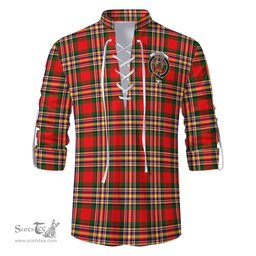 ScotsTee Shop Scottish MacGill Modern Clan Crest Tartan Mens Scottish Jacobite Ghillie Casual Shirt