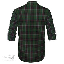 ScotsTee Shop Scottish Sinclair Hunting Clan Crest Tartan Mens Scottish Jacobite Ghillie Casual Shirt